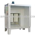 manual powder spray booth with filter cartridge powder recovery system