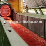 Continuous casting and rolling steel wire production lines