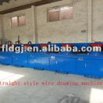 Straight line type continuous with wire drawing machine