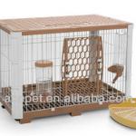 611-MR Pet Cage - Lohas House Trendy Rabbit Cage w / Drinker, Feeder 762, Corner pan / beautiful rabbit cage