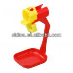 POULTRY NIPPLE DRIP CATCHING CUP ATTACHES TO 3/4&quot; PVC PIPE CHICKEN COOP DRINKER with bowl