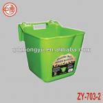 food grade plastic livestock feeding buckets with strong hook13L