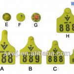 WJ406 animals plastic PU Laser Insured Ear Tags for calves animals/livestock