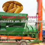 big capacity movable tractor pull type corn thresher