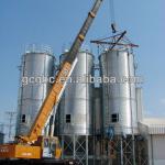 Flat bottom detachable steel silo