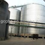 hot dip galvanized hopper and flat bottem assembly steel silo for grain storage
