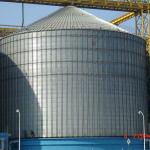 Flat bottom steel silos, 1000 ton peas flour storage grain storage silo