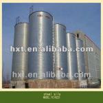 Pea storage steel silos,700 ton tank and bins on farm, grain silo