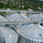 Rye storage steel silos,700 ton tank and bins on farm, grain silo