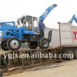 mini loader backhoe 6.8 ton 2WD wheel front excavator