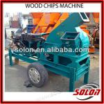 Movable wood chipper machine with diesel