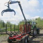 8Tons Log Loader Trailer with Crane(ZM8006)