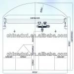 Explosion proof single girder overhead crane in colliery