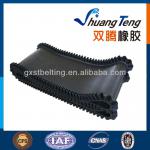 new high quality fabric canvas constrution corrugated sidewall rubber conveyor belt