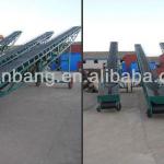 Portable belt conveyor for grain and corn