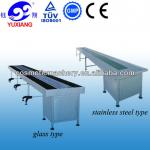 Glass stepless speed regulation belt conveyor