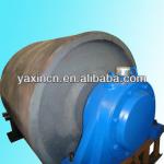 Rubber coated conveyor drive pulley
