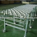 gravity expandable skate wheel conveyor