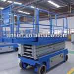 CE certificate high altitude platform electricity/diesel power self propelled Four-wheel mobile scissor lift