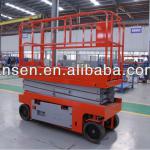 CE certificate high altitude platform electricity/diesel power self propelled Four-wheel mobile scissor lift