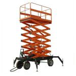 hydraulic four wheels mobile scissor lift platform