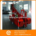 Telescopic ladder working deck lift machine