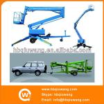 Telescopic articulating electrical trailer boom lift