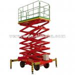 VR-EWP Movable 14M Liffting Height Semi Electric Single Person Lift For Sale