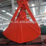 Mechnical grab with four rope clamshell grab