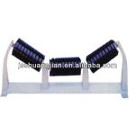 impact carrying roller(idler) with frame/ through roller/carrier roller