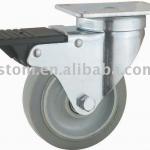 Industrial TPR Total Brake Swivel Casters