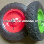 Pneumatic wheel for wheel barrow 16&quot;- 4.00-8