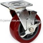 Heavy duty pu(pvc) side mount wheels casters castors top plate