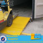 CE manufacturing material handling mobile container ramp for forklift