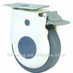 Medical Caster for Hospital Bed ABS cover TPR Wheel