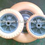 8 inch pu foam wheel, flat free wheel 8 inch