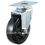 2012 medium duty type black pvc swivel type small castor wheel