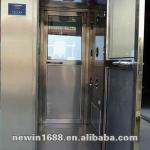 stainless steel air shower cleanroom with two people one time