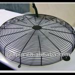 Bright black powder coating dome fan guard