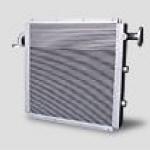 Hot air compressor oil cooler