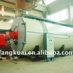 horizontal gas/oil fired steam boiler