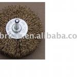 Circular /wheel brush-crimped wire(3-5pcs wire-twisted with shank