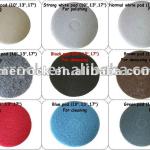 Floor buffing pads with different