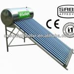 Un-pressurized solar water heater