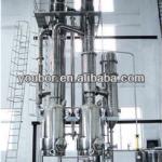 Double-effect continuous crystallization evaporator