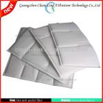 High efficiency synthetic fiber pocket filter
