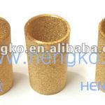 Sintered fuel gas filter elements