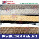 Asbestos Rubber Based brake Lining, brake lining, machine friction material