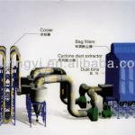 Low pressure pulse dust collector system