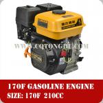 electric air-cooled 4-stroke 7.0HP Gasoline Engine170F gas 210cc small